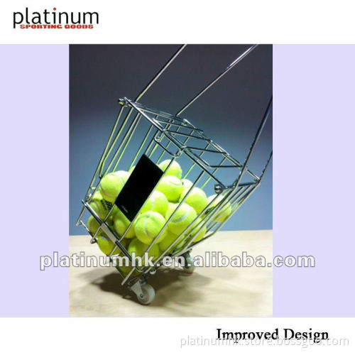 Tennis Ball Basket / Tennis Ball Hopper / Tennis Ball Caddy / Tennis Ball Pick-up (TM0159,with casters,hold 72 balls)